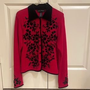 Red and Black Dressy Swester